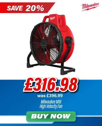 Milwaukee M18 18V High Velocity Fan - Body only