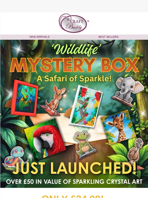 NEW! Wildlife Crystal Art® Mystery Box