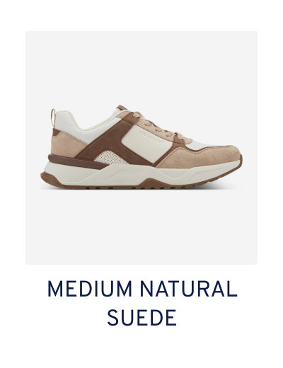 Medium Natural Suede