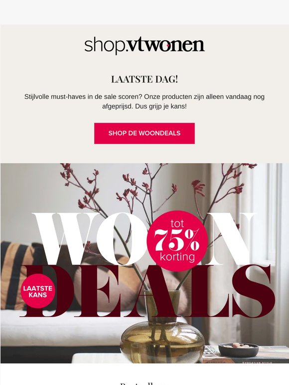 Laatste dag om te shoppen met korting ⏰