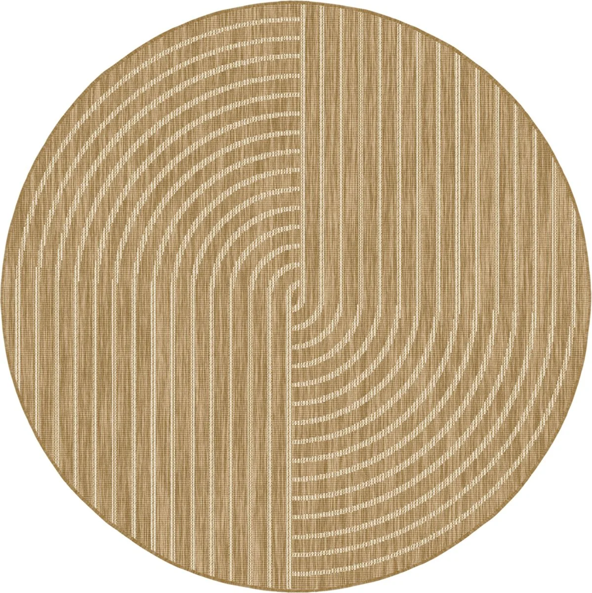 Image of Rond buitenkleed Bold jute - Interieur05 - 200 x 200 cm