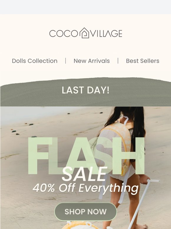 ⚡ Ends today: 40% OFF Sitewide