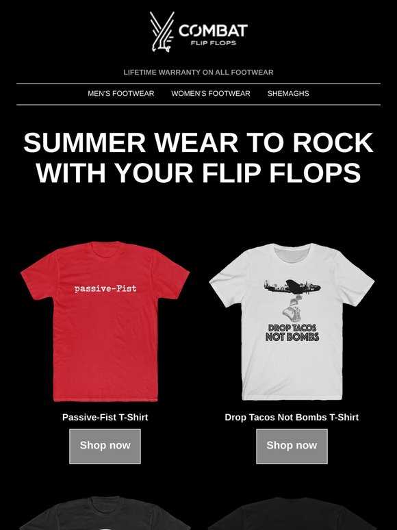 Flip Flops and Some Rad Shirts for Summer