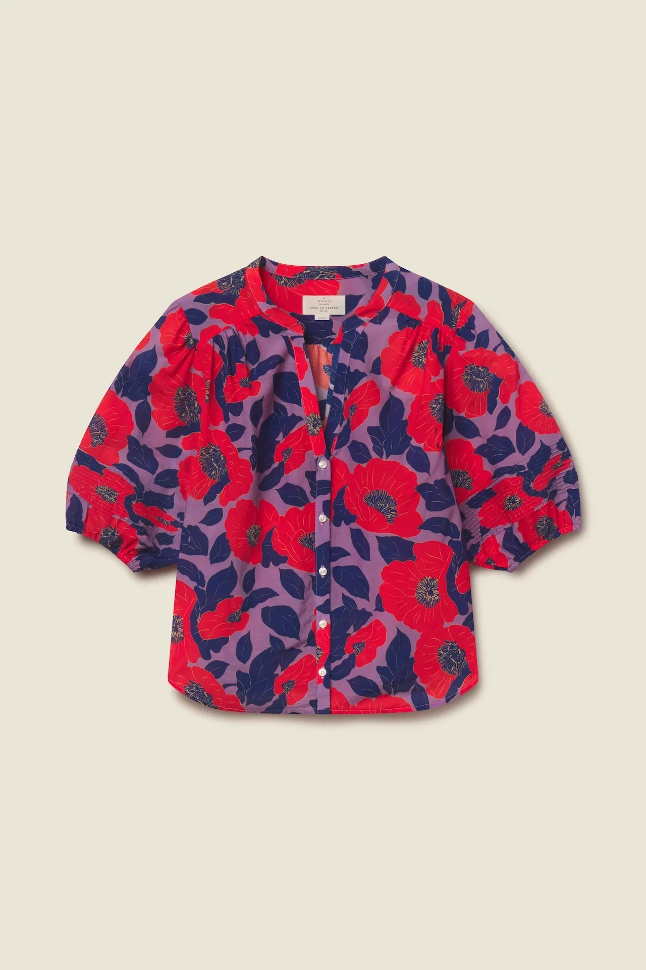 Image of Loren Blouse Poincianna Floral