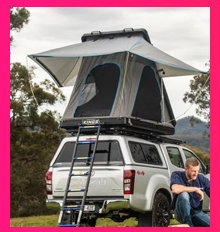Grand Tourer MKIII Aluminium Rooftop Tent + Grand Tourer RTT - Pair of Alloy Cross Bars