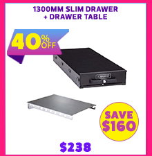 1300mm Slim Drawer + Drawer Table