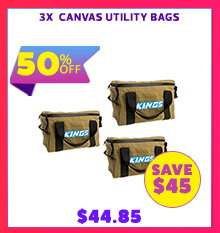 3X  Canvas Utility Bags