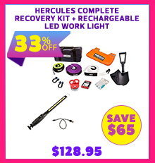Hercules Complete Recovery Kit + Rechargeable LED Work Light