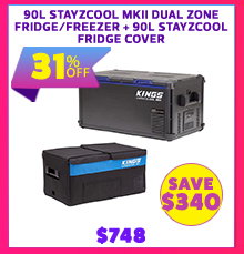 90L Stayzcool MKII Dual Zone Fridge/Freezer + 90L Stayzcool Fridge Cover