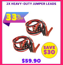 2x Heavy-Duty Jumper Leads
