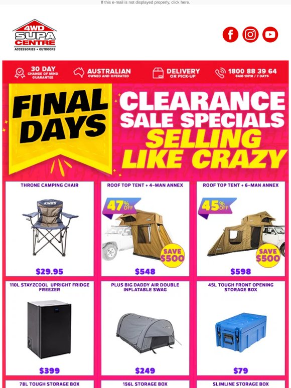 FINAL DAYS 🗓️ Clearance Sale Specials Selling Like Crazy 😱