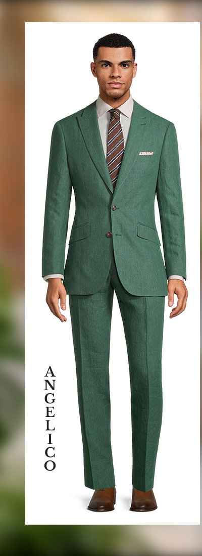 Mint Green Linen Suit