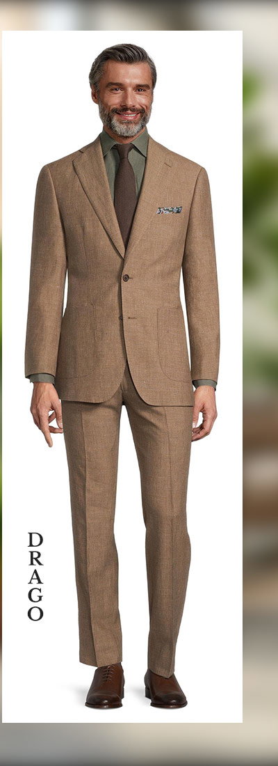 Sand Wool & Linen Suit