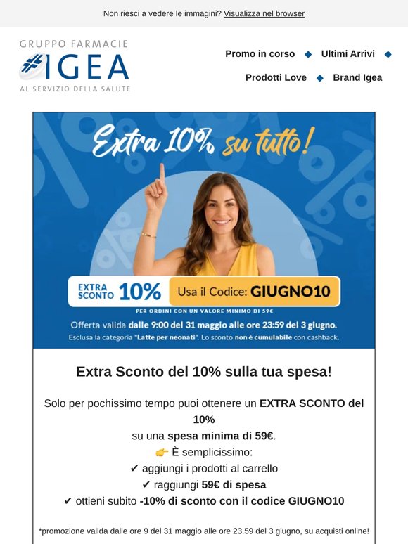 🎉 Extra sconto 10%: scopri qui il codice!