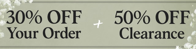 30% off your order