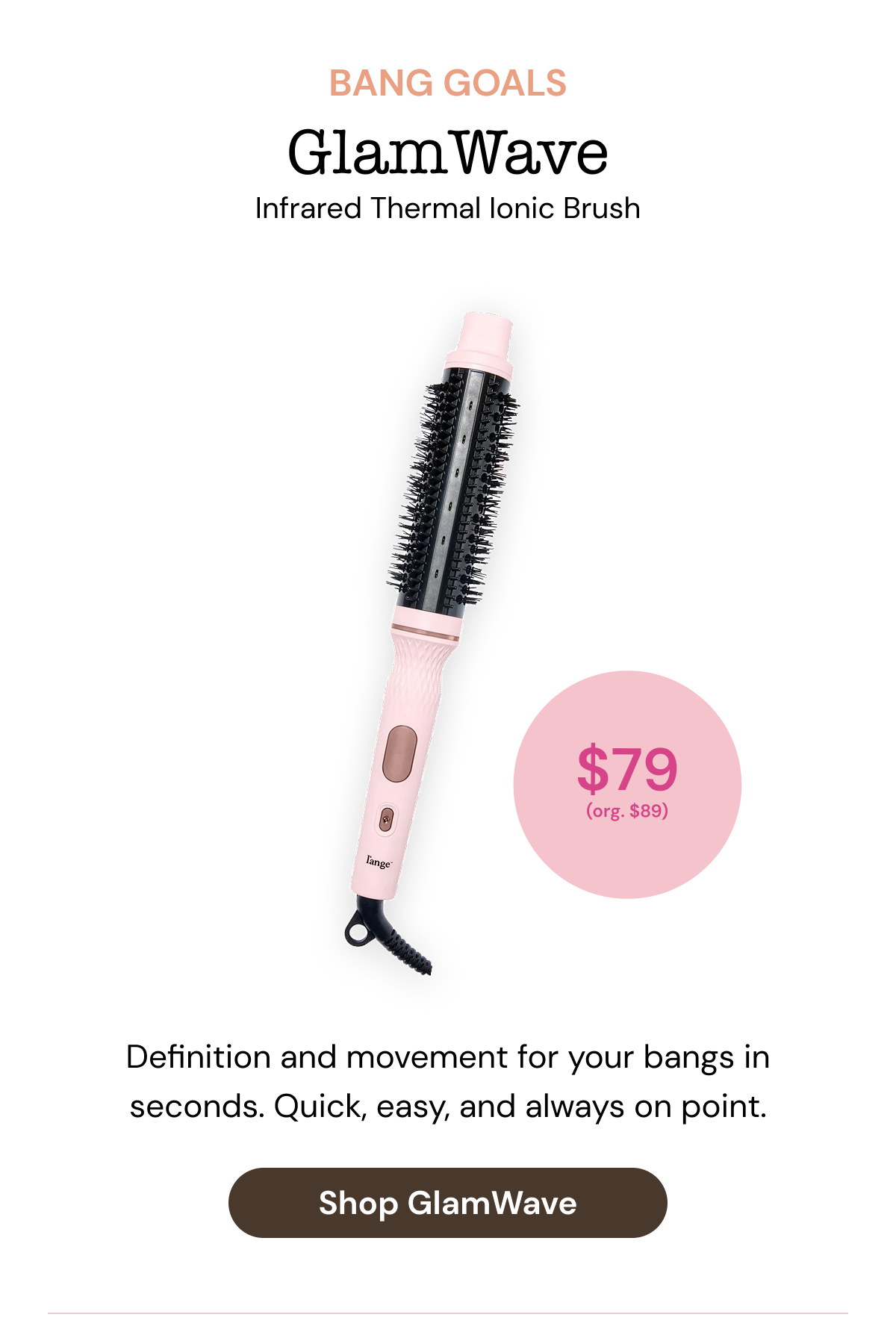 GlamWave Infrared Thermal Ionic Brush. 