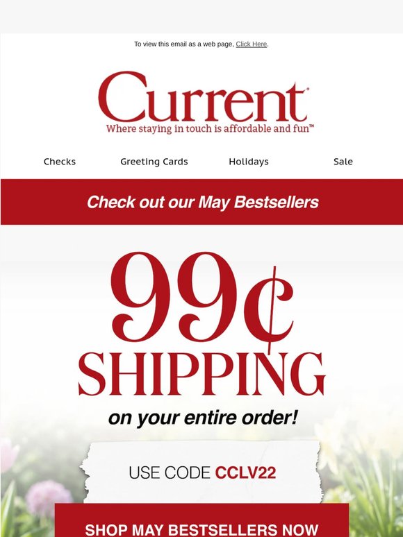 99¢ Shipping + May Bestsellers Await!