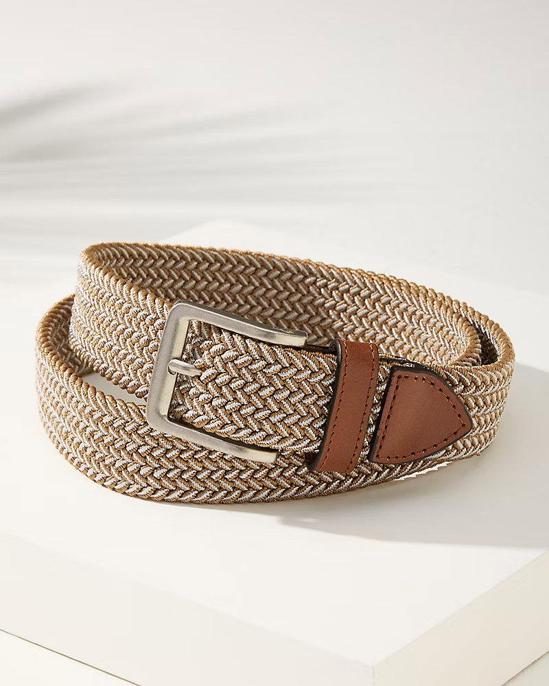 Image of Two-Tone Stretch Webbed Belt