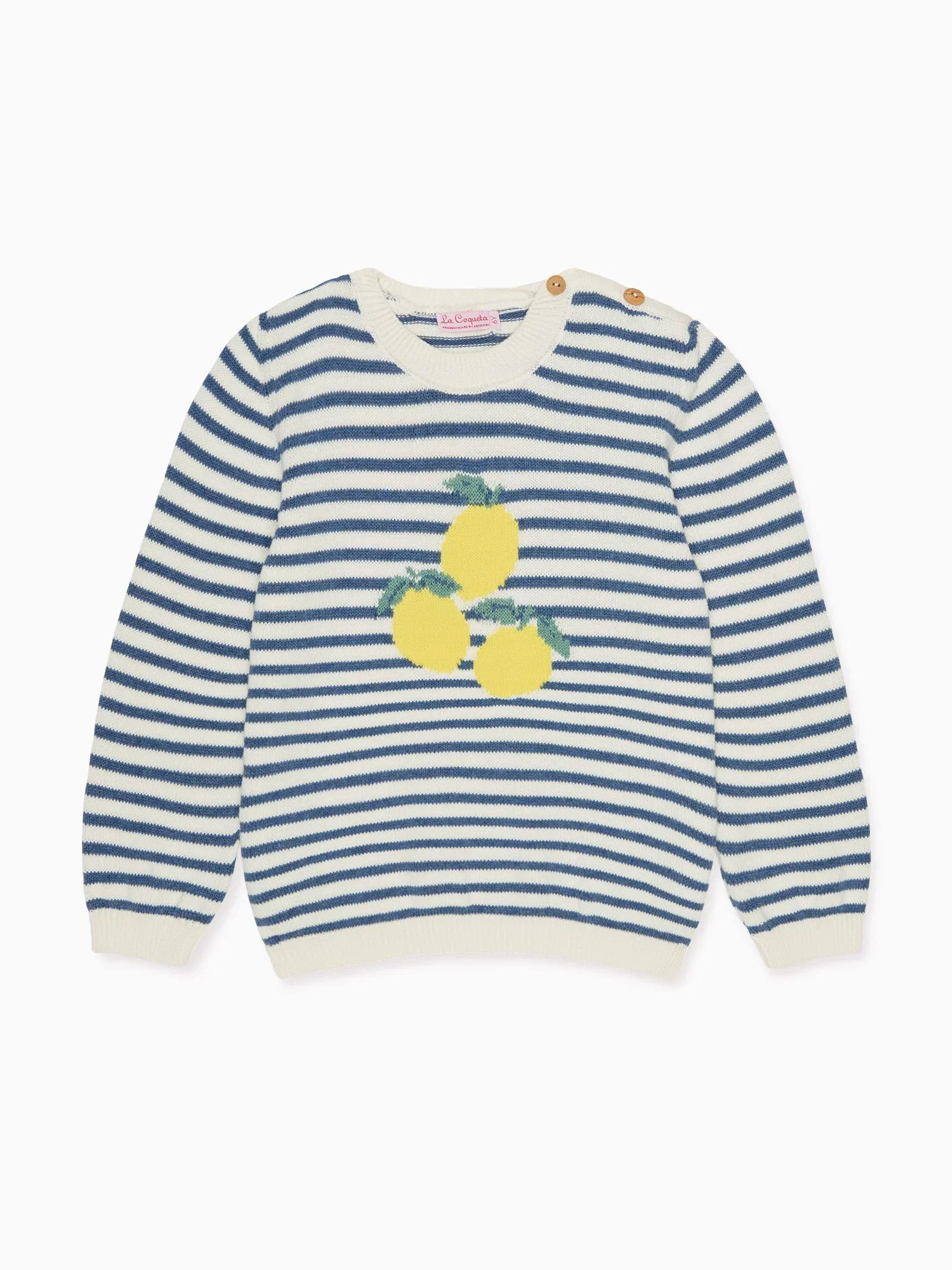 Image of Blue Stripe Limon Cotton Boy Jumper