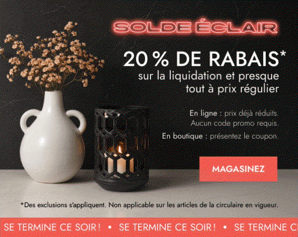 Solde éclair