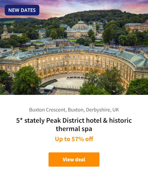 5* stately Peak District hotel &amp; historic thermal spa