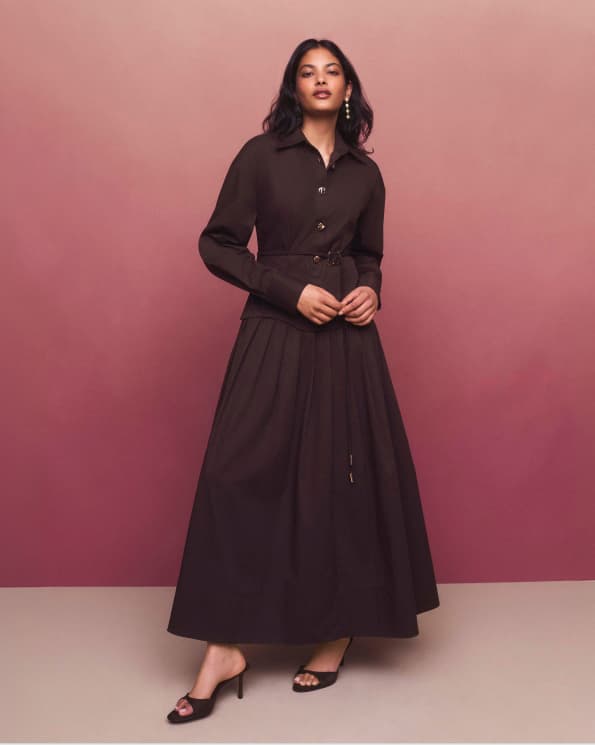 ANESKA MIDI SHIRT DRESS