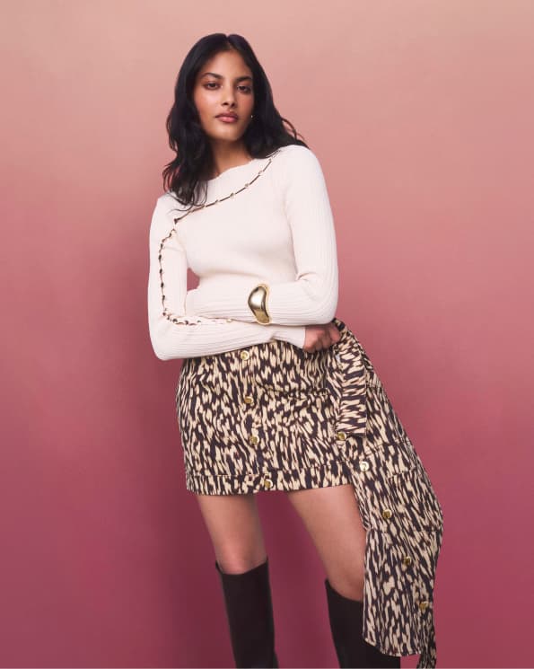 AMARA DENIM MINI SKIRT