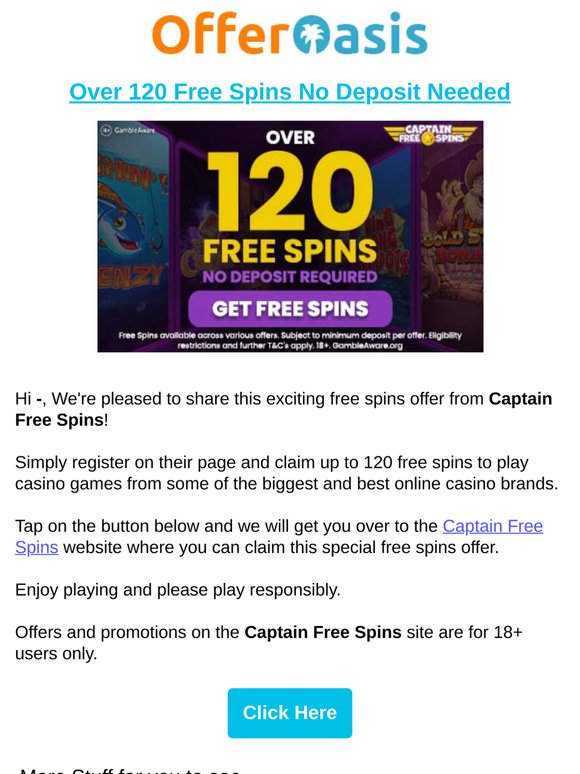 You've Won 120 Free Spins
