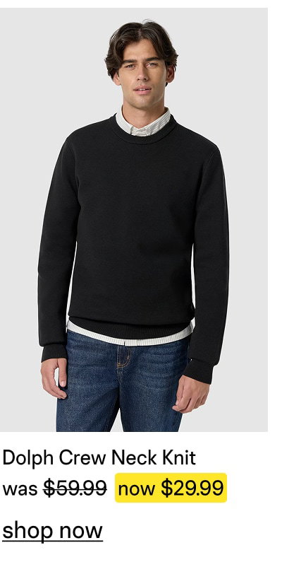 Black Dolph Crew Neck Knit