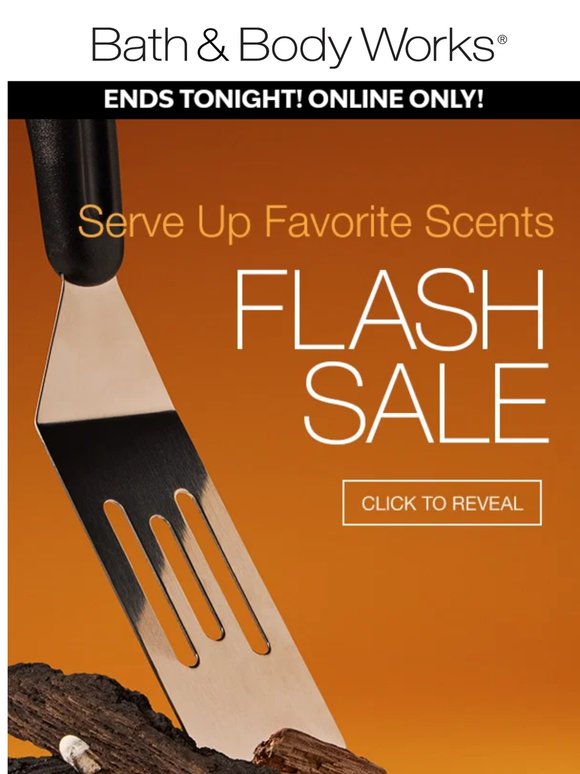 ready, set, FLASH Sale—tonight only. 🌙
