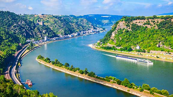 Flusslandschaft in Deutschland