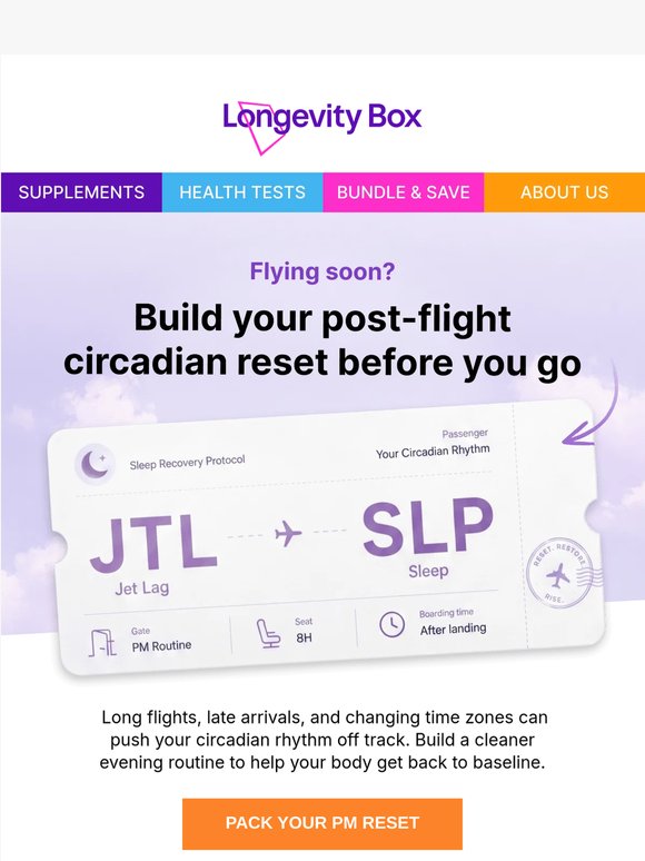 Your post-flight sleep reset ✈️