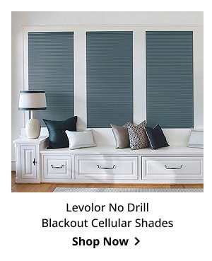 Levolor No Drill Blackout Cellular Shades | Shop Now >