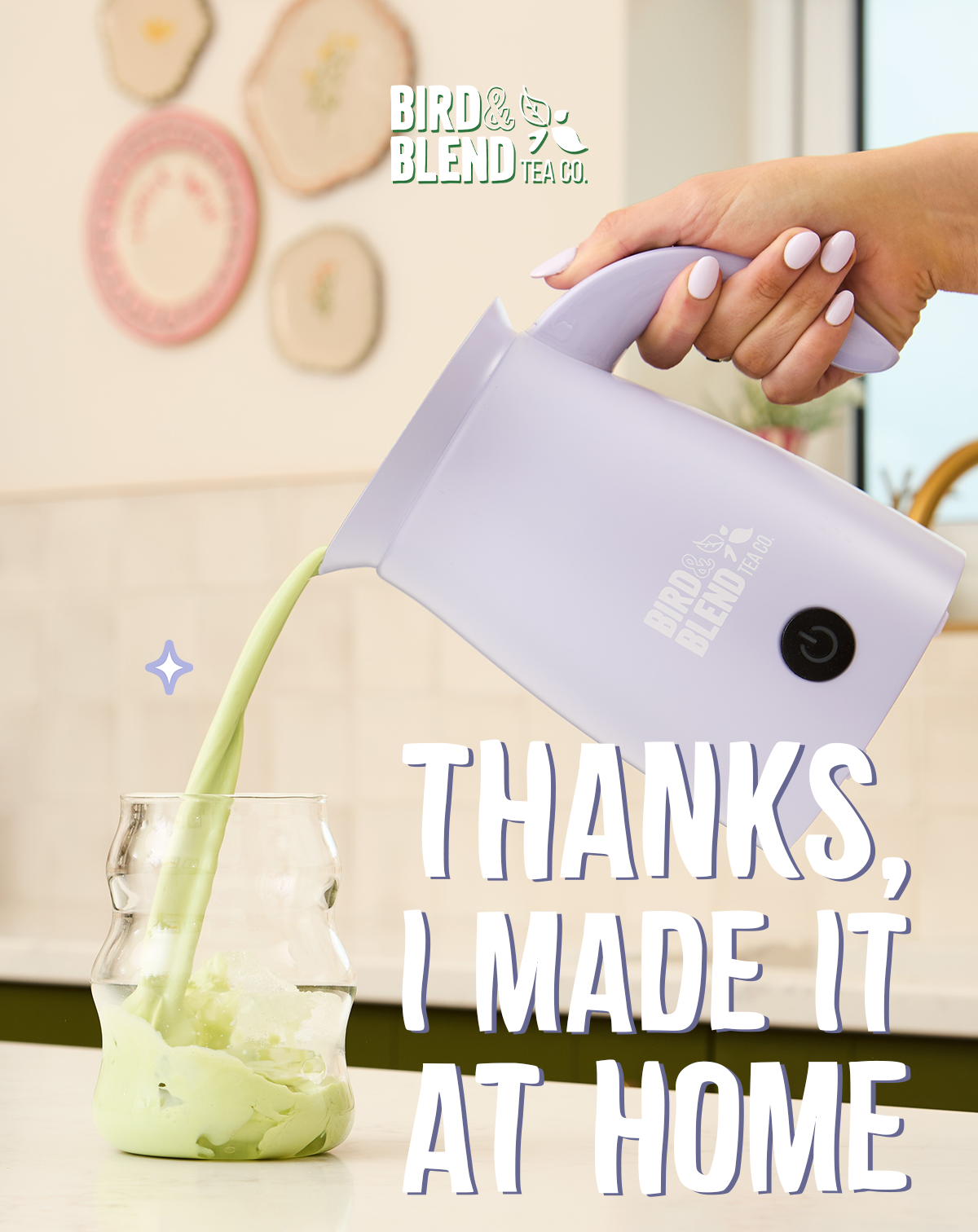 Lilac Magic Whisk for matcha at home!
