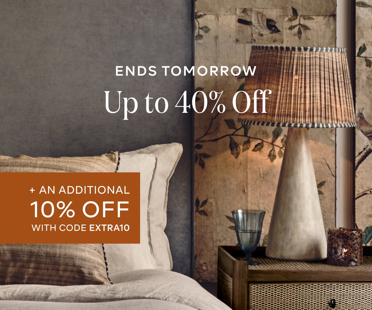 Ends Tomorrow Up to 40% Off