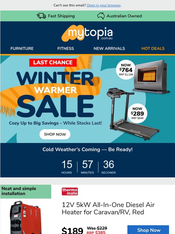 🛑 Ends Tonight: Winter Warmers 🏁
