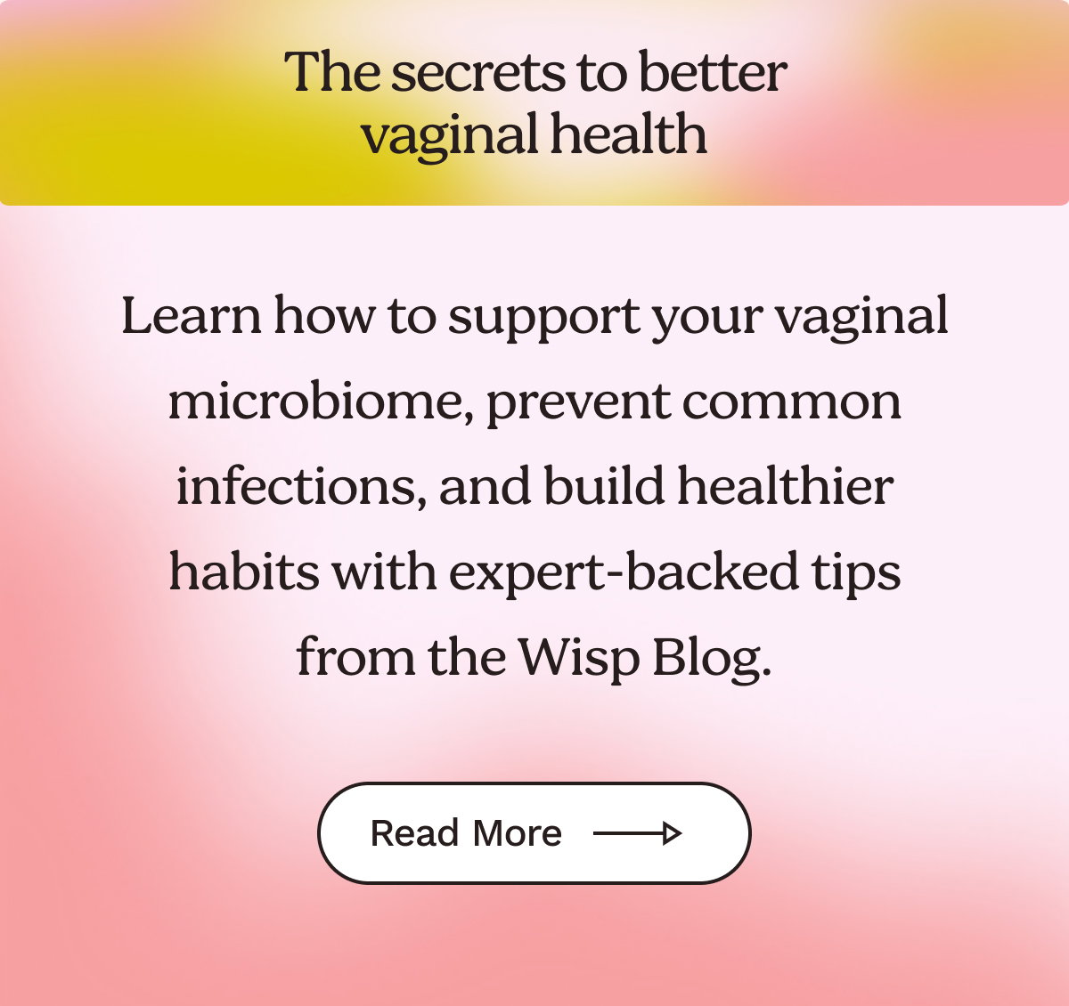 The secrets to better vaginal health 
