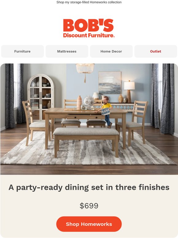 A dining set that takes the work out of hosting