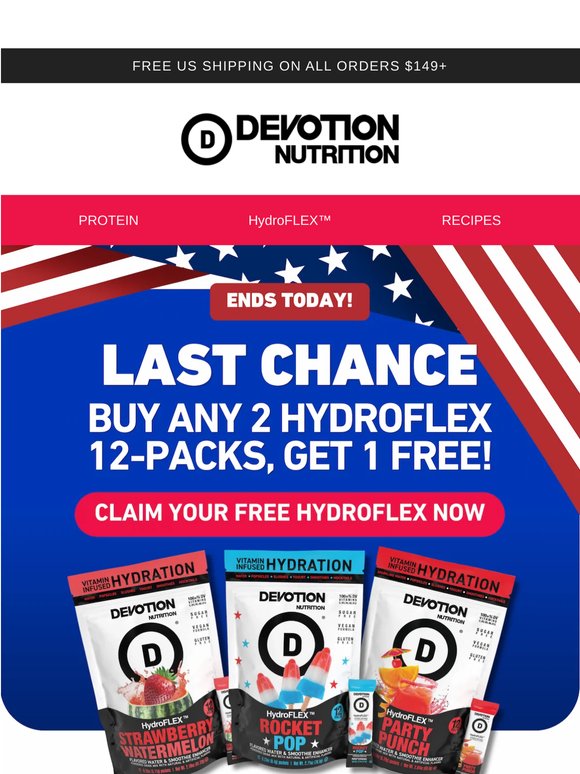 FINAL CALL: Get your FREE HydroFLEX 12-pack before it’s gone! ⏰
