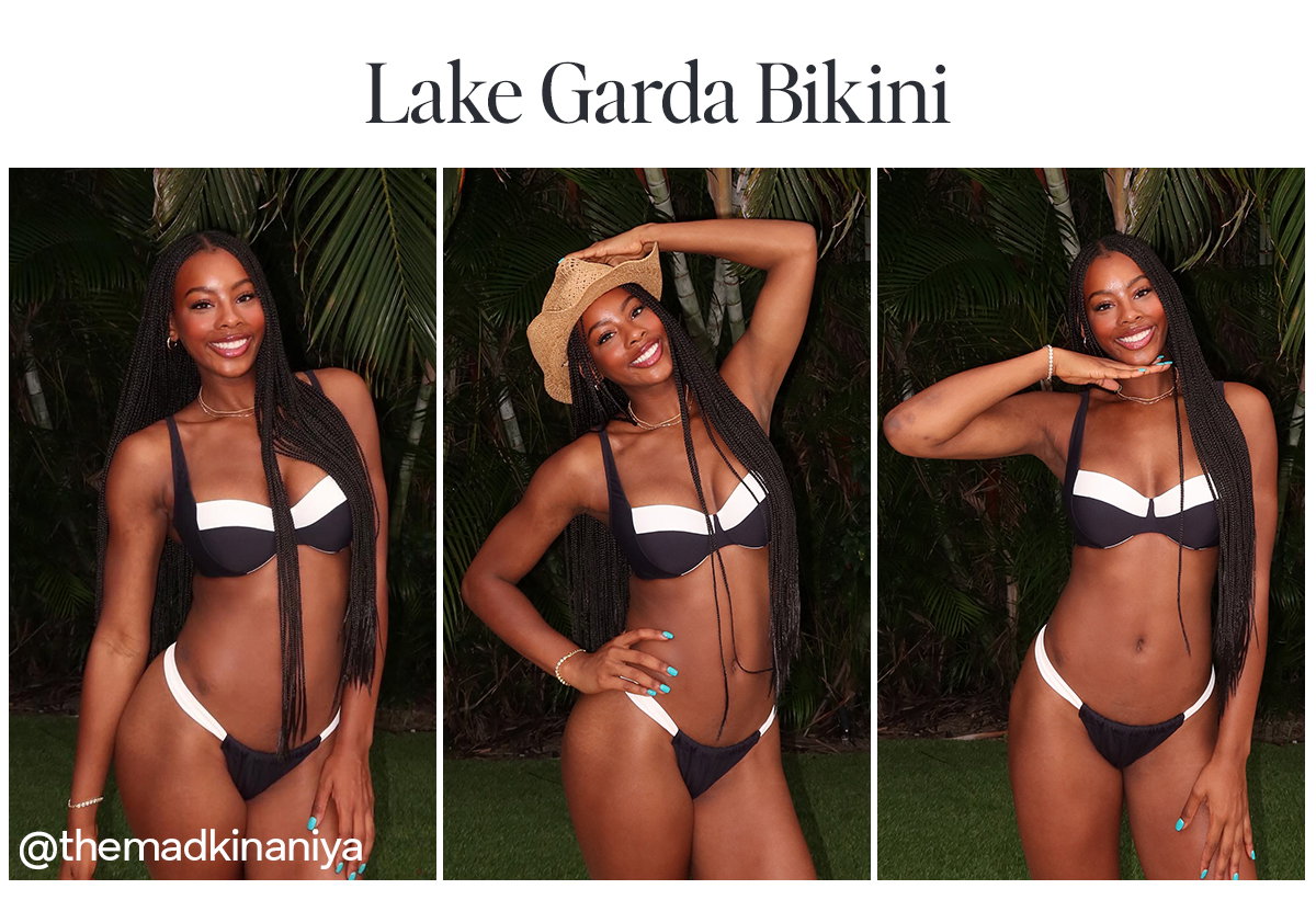 @themadkinaniya wearing Lake Garda Bikini