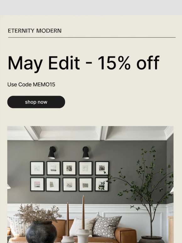 May Edit: 15% off sitewide