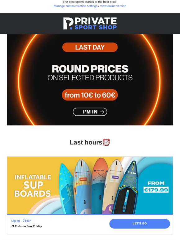 ⭕ Round prices: only a few hours left to enjoy them!