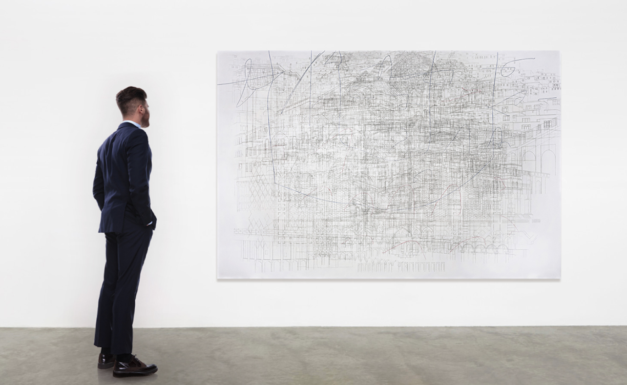 Julie Mehretu artwork installation view