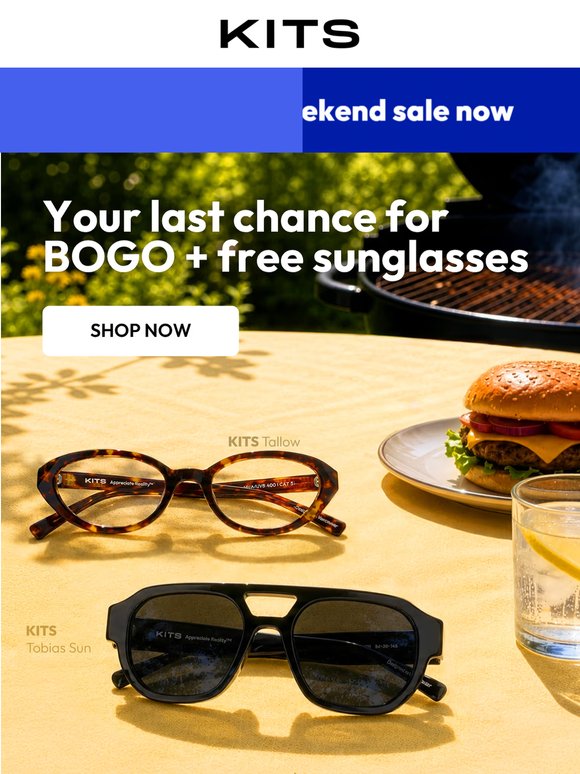 [LAST CHANCE] BOGO + free sunglasses