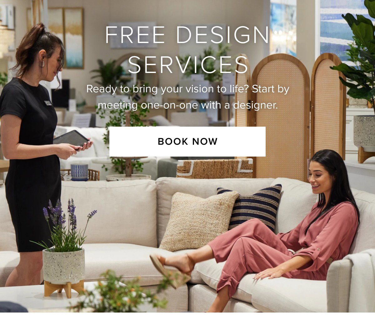 Free design services. Book now