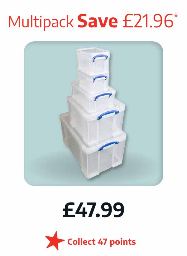 Really Useful Box 84L Bonus Pack - £47.99 - Multipack Save £21.96* - Collect 47 points