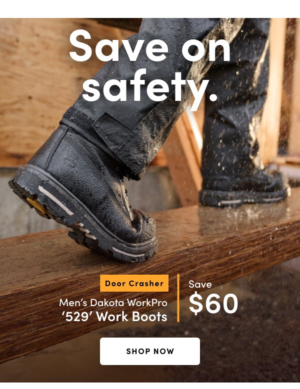 Door Crasher Men's Dakota WorkPro '529' Work Boots Save $60