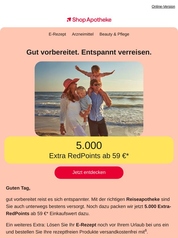 5.000 Extra-RedPoints warten auf Sie! 🌞
