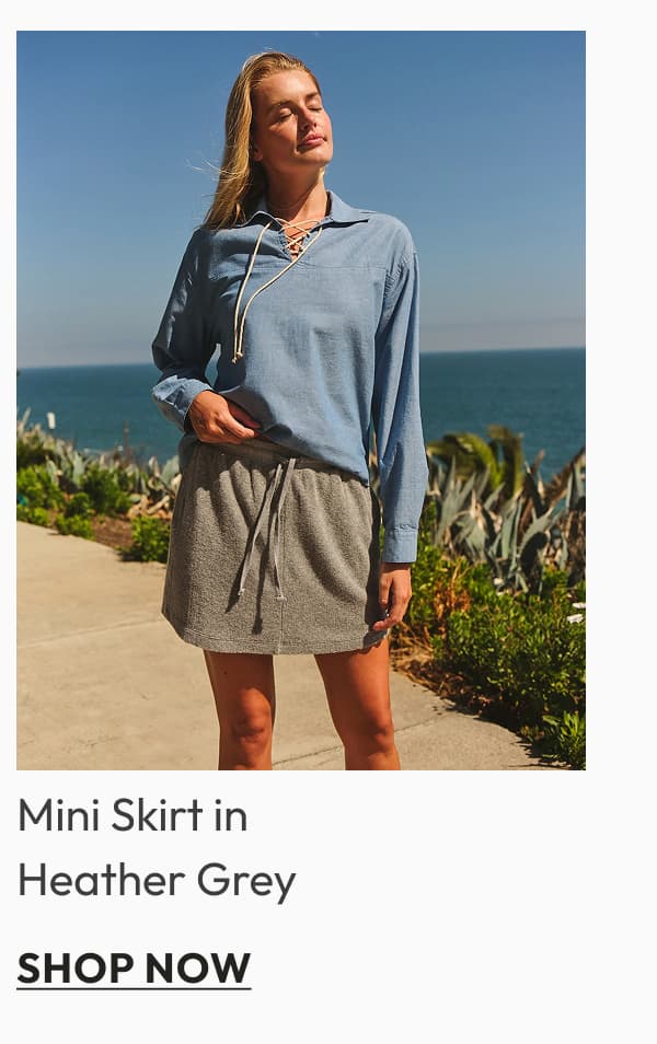 Mini Skirt in Heather Grey