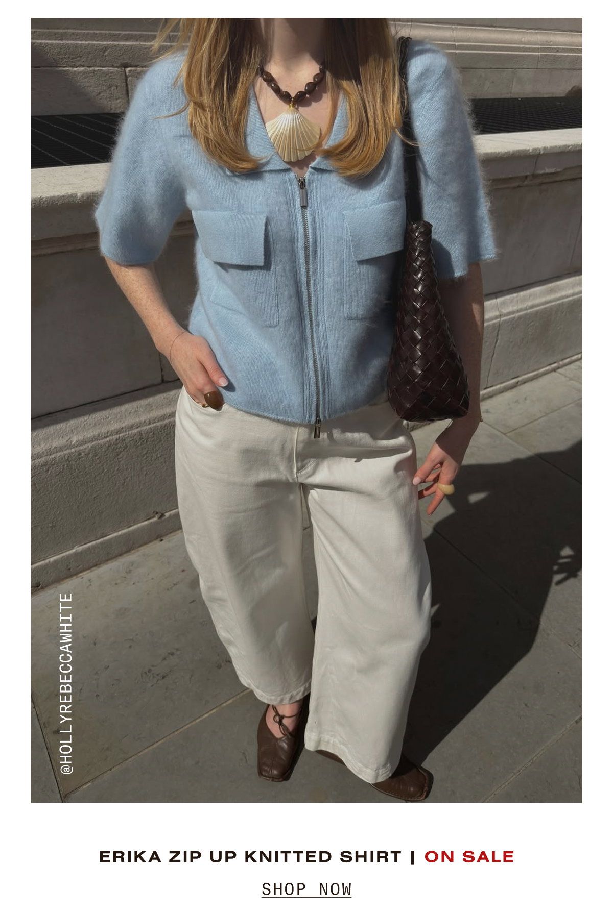 ERIKA ZIP UP KNITTED SHIRT 